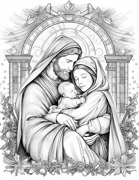 Jesus Christmas Coloring Pages, Nativity Scene Coloring Pages Free Printable, Nativity Scene Coloring Pages, Nativity Coloring Pages For Adults, Angel Visits Mary Coloring Page, Christmas Coloring Pages For Kids, Nativity Coloring Pages, Christmas Sketch, Santa Coloring Pages