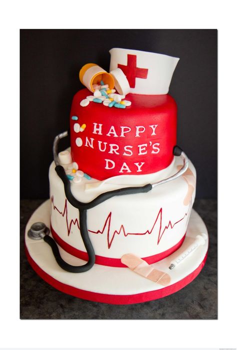 Nurse Day Cake, Nurses Day Cake, Happy Nurse's Day, Doctor Graduation Cake, Nursing Party, Marathi Images, Happy Nurses Day, Nursing Cake, Nurse Party