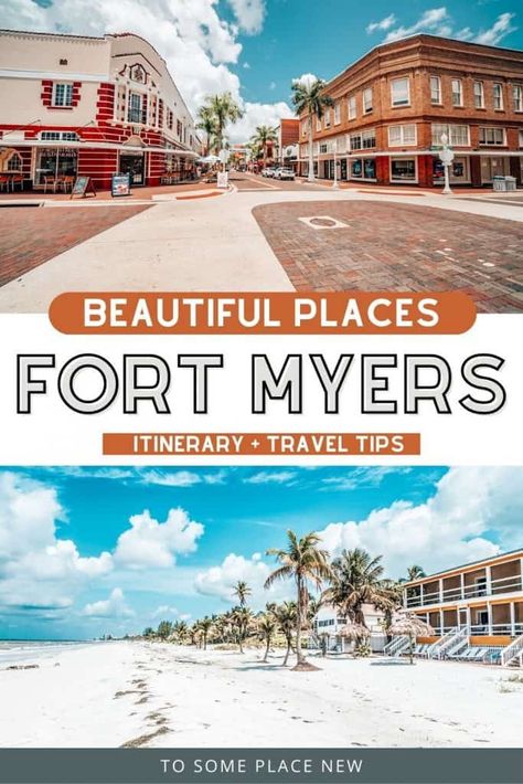 Florida Downtown, Indoor Things To Do, Cape Coral Florida, Fort Myers Beach, Fort Myers Florida, Sanibel Island, Tourist Places, United States Travel, Beach Hotels