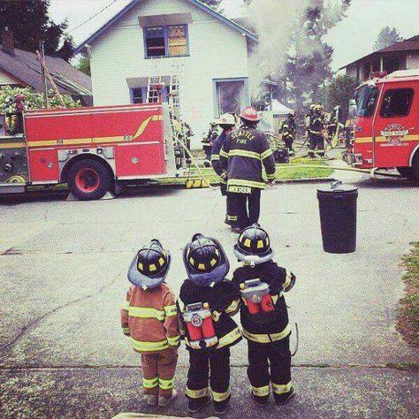 Next generation Firefighter Mom, Firefighter Paramedic, Firefighter Pictures, Firefighter Emt, Firefighter Love, Fire Wife, Fire Life, Volunteer Firefighter, Firefighter Wife