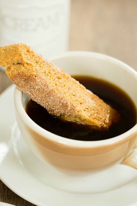 Snickerdoodle Biscotti by @browneyedbaker :: www.browneyedbaker.com Snickerdoodle Biscotti, Biscotti Recipes, Cinnamon Baking, Brown Eyed Baker, Biscotti Recipe, Crumpets, All Purpose Flour, Be Right Back, Egg White