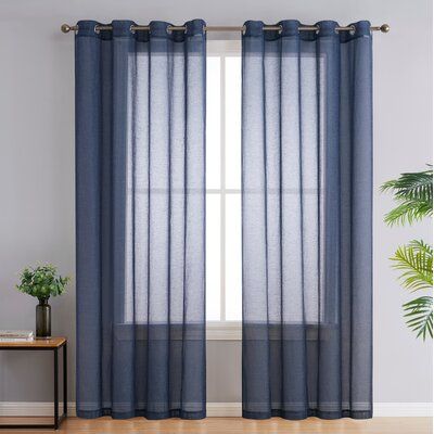 Thick Curtains, Bathroom Window, Grommet Panels, Sheer Curtain Panels, Bedroom Panel, Custom Drapes, Blue Sheers, Rod Pocket Curtain Panels, Drapery Panels