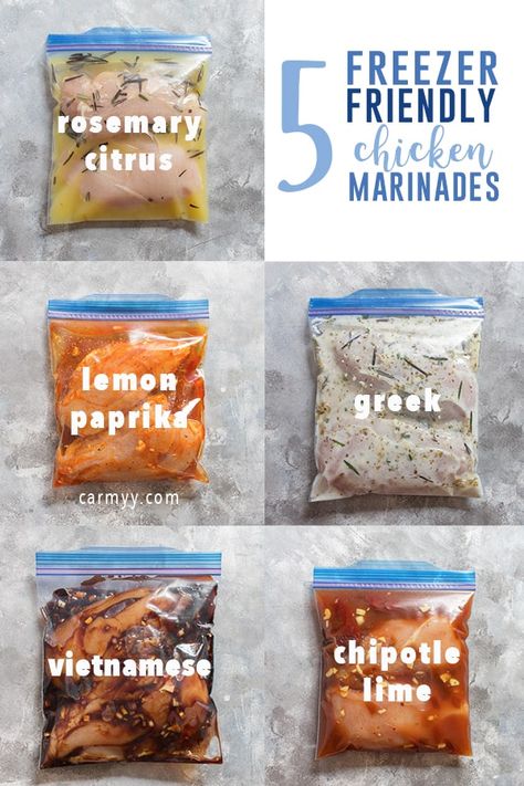 Citrus Chicken Marinade, Easy Chicken Marinade, Meat Marinade, Chicken Marinade Recipes, Freezer Meal Prep, Perfect Chicken, Marinade Sauce, Chicken Marinade, Idee Pasto