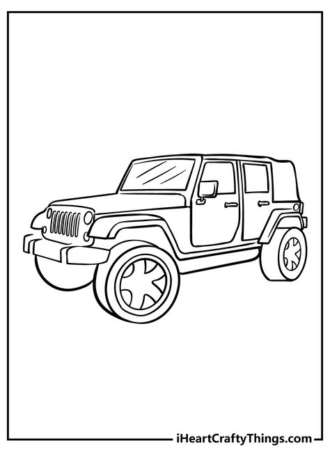 Download or print this amazing coloring page: Printable Jeep Coloring Pages (Updated 2022) Jeep Coloring Pages, Numbers Preschool Printables, Coloring Page Free Printable, Jeep Car, Boy Printable, Numbers Preschool, Coloring Page Ideas, Coloring Pages For Boys, Preschool Printables