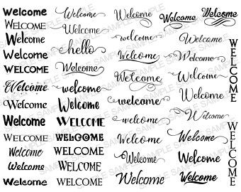 Welcome Clipart, Welcome Calligraphy, Welcome Png, Welcome Script, Welcome Font, Calligraphy Welcome, Welcome Words, Fonts Handwriting Alphabet, Welcome Svg