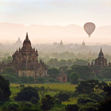 10 best things to do in Burma | Myanmar | CN Traveller Hot Air Balloon Rides, Air Balloon Rides, Destination Voyage, Hot Air Balloons, Bagan, Air Balloons, Ancient Cities, Travel And Leisure, Unesco World Heritage Site