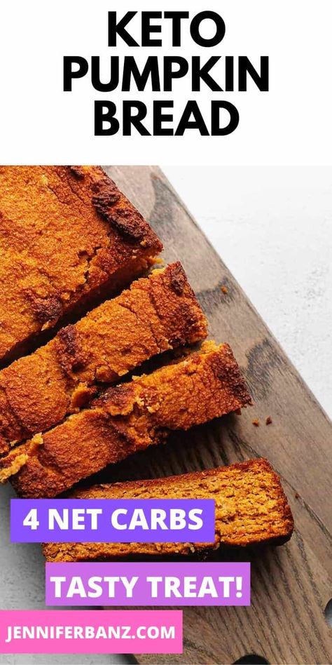 Keto Pumpkin Bread, Pumpkin Spice Bread, Pumpkin Loaf, Keto Breads, Keto Pumpkin, Pumpkin Bread Recipe, Low Carb Bread, Keto Cookies, Keto Desserts