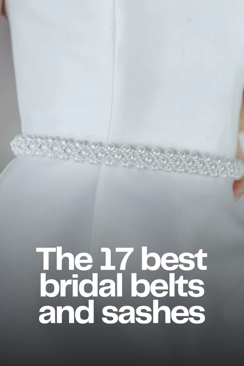 Trendy wedding belts for brides Elegant White Bridal Belt, Bridal Belts And Sashes Simple, Fitted White Bridal Belt, Wedding Bridal Belt With Beaded Pearls, Bridal Belts And Sashes Pearl, Dresses With Pearls, Bride Belt, Bridal Accessories Belt, Wedding Dress Sash Belt