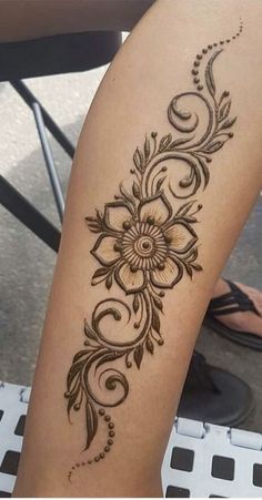 henna tattoo henna designs henna henna tattoos henna tattoo designs henna hand henna design henna tattoo design Henna Leg Tattoo, White Henna Tattoo, Leg Band Tattoos, Leg Henna Designs, Tattoo Designs Henna, Henna Tattoo Design, Tattoos Henna, Lower Leg Tattoos, Cute Henna Tattoos