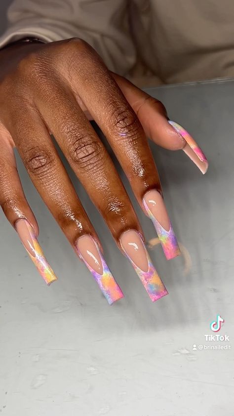 Spring Nails 2024 Square Long, Straight Nails Acrylic, Acrylic Nails Coffin Spring, Gorgeous Nails Spring, Long Nails Spring, Trendy Summer Acrylic Nails, Spring Nails Long, Mail Inspo, Freestyle Nails