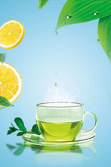 poster,drink,fresh,lemon,green tea,h5,ad Lemon Green Tea, Ice Lemon Tea, Green Tea Drinks, Green Tea Cake, Tea Display, Tea Illustration, Beauty Drinks, Cool Tech Gadgets Electronics, Wallpaper Photos