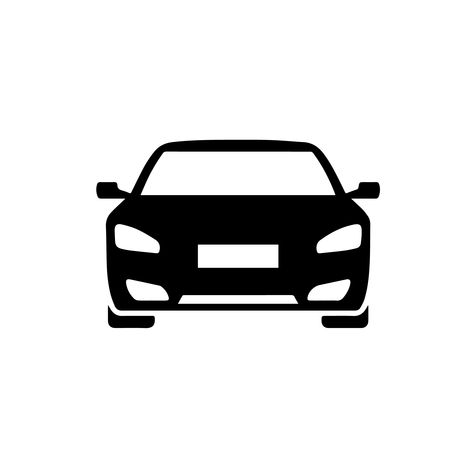 Simple style sign symbol Auto view sport race transport concept Vector illustration isolated on white background EPS 10 Background Simple, Car Vector, Car Designs, Car Illustration, Travel Logo, Line Icon, Car Front, Fashion Flats, Design Working