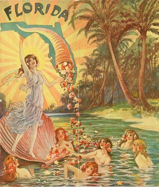 old florida - Google Search Florida Poster, Florida Water, Rustic Pictures, Florida Art, Water Nymphs, Florida Woman, Florida Girl, Old Florida, Vintage Florida