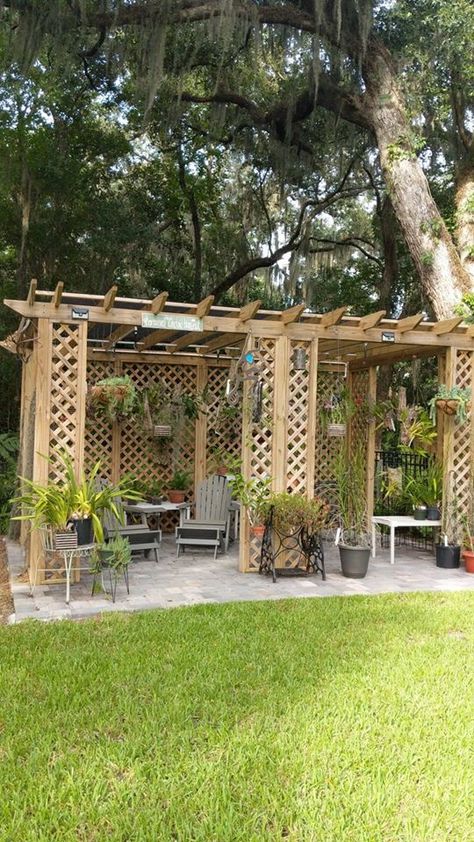 Orchid Shade House, Orchid Pergola, Lath House, Cabin Projects, Orchid House, Deck Privacy, Deck Fire Pit, Orchid Greenhouse, Shade House