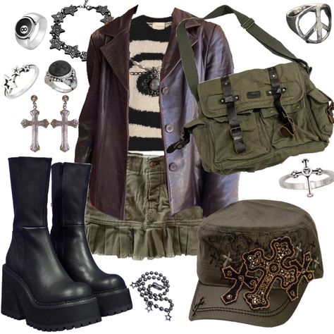 Vintage Outfits Rock, Grunge Outfit Moodboard, Final Girl Aesthetic Outfits, Female Grunge Outfits, Swampcore Outfits, Downtown Girl Accessories, Aesthetic Outfit Moodboard, Fairy Grunge Outfit Ideas, Earthy Grunge Outfits