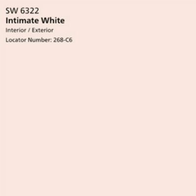 Pale pink paint color - SHERWIN WILILAMS Intimate White. #intimatewhite #pinkpaintcolor #interiordesign #palepink Very Pale Pink Paint, Sw Light Pink Paint Colors, Sherwin Williams Pale Pink Paint Colors, Pale Blush Paint Colors, Pinkish White Paint, Pale Pink Sherwin Williams Paint, Pink White Paint Colors, Best Pale Pink Paint Color, Intimate White Sherwin Williams Nursery