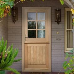 Double Glazed Doors - External Doors Jendela Vintage, Cottage Style Doors, External Sliding Doors, External Wooden Doors, Cottage Front Doors, Solid Oak Doors, Oak Door, Beautiful Front Doors, Doors Makeover