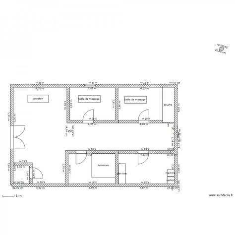 Spa Plan, Deco Spa, Massage Room Design, Spa Massage Room, Studio Floor Plans, Office Floor Plan, Spa Studio, Massage Studio, Esthetics Room