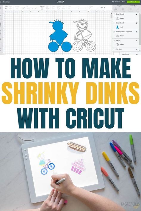 Cricut Shrink Plastic Projects, Cricut Shrinky Dink, Shrinks Dink Ideas, Crucit Ideas, Shrink Earrings, Cricut Crafts For Kids, Recycled Crafts Kids Projects, Shrinky Dink Art, Shrinky Dink Ideas