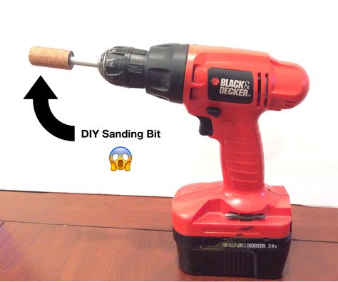 DIY Sanding Bit Hack!!! : 5 Steps (with Pictures) - Instructables Sanding Small Crevices, Dremel Sanding Bits, Workshop Hacks, Sanding Furniture, Diy Sanding, Sanding Tips, Small Space Hacks, Woodworking Hacks, Sanding Wood