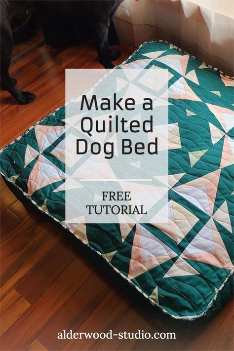 Dog Sewing Patterns, Diy Dog Bed, Sewing Machine Projects, Quilt Sewing Patterns, Diy Quilt, Sewing Projects For Beginners, Quilting Crafts, Sewing For Beginners, Diy Dog Stuff