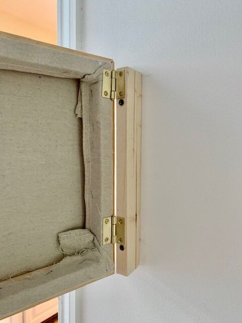 Modern Art Thermostat Cover — Lauren Koster Creative Hide Electrical Panel, Cover Electrical Panel, Thermostat Cover, Fuse Box Cover, Basement Design Ideas, Kitchen Remodeling Projects, Basement Design, Kitchen Remodel Small, Finishing Basement