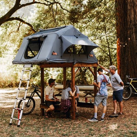 Trending Gear from 'The Outpost' Rooftop Tent Trailer, Elevated Tent, Glamp Ground, Rooftop Tent Camping, Tepui Tent, Inflatable Hammock, Rooftop Tents, Tent Platform, Bikepacking Gear