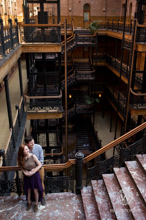 Bradbury Building Photoshoot, Building Photoshoot, Bradbury Building, Engagement Photo Inspiration, Engagement Shoot, Engagement Photoshoot, Engagement Shoots, Picture Ideas, Photo Inspiration