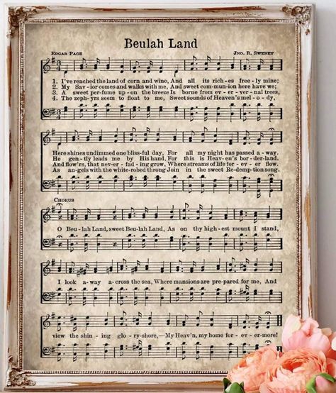 Beulah Land, Hymn Sheet Music, Sheet Music