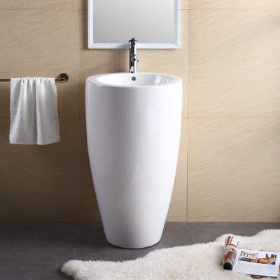 Must Have Cool Bathroom Sink, Definetly an Eye-catcher #ad #batroom #sink Modern Pedestal Sink, Round Island, Bathroom Sink Design, Pedestal Bathroom Sink, Contemporary Bathroom Sinks, Console Sinks, Undermount Bathroom Sink, Pedestal Sinks, Pedestal Sink