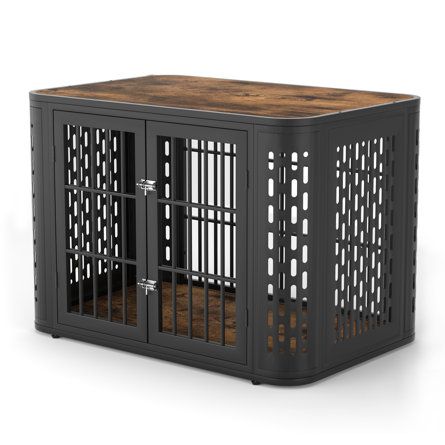 Dog Furniture Crate, Corner Dog Crate, Furniture Style Dog Crate, Cage Table, Heavy Duty Dog Crate, Bathroom Basement, Cat Crate, Crate Table, Corner Furniture