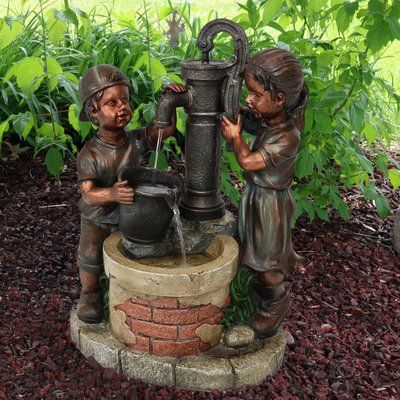 Garden Sculptures Stone, Decorative Water Fountain, Metal Sculptures Garden, Fiberglass Resin, Fountain Design, Tabletop Fountain, Fountain Feature, Water Fountains Outdoor, Outdoor Fountain