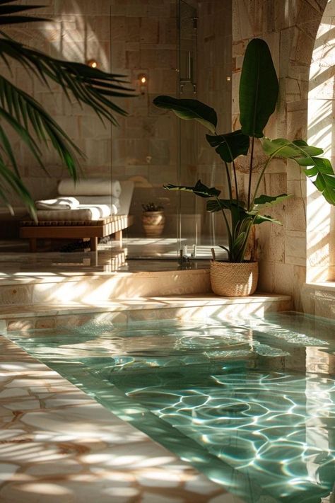 Natural Spa Aesthetic, Wellness Interior Design Spa, Spa Vision Board, Wellness Retreat Aesthetic, Day Spa Interiors, Luxury Hotel Room Aesthetic, Spa Day Aesthetic, French Spa, In Home Spa