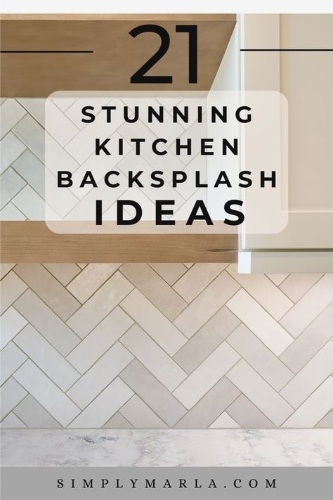 HEY EVERYONE! CHECK OUT 21 STUNNING KITCHEN BACKSPLASH IDEAS FOR YOU ALL! TRANSFORM YOUR KITCHEN WITH SOME UPGRADED BEAUTIFUL BACKSPLASH! WE HOPE YOU LOVE THIS POST! #WITHDARKCABINETS #WHITECABINETS #OAKCABINETS #BROWNCABINETS #GREYCABINETS #WOODCABINETS #PEELANDSTICK #BLUE #FARMHOUSE Two Toned Backsplash, Herringbone Backsplash Oak Cabinets, Grey And Brown Backsplash Kitchen, Kitchen Backsplash For Small Kitchen, Natural Wood Kitchen Backsplash, Backsplash For Light Wood Cabinets, Modern Minimalist Kitchen Backsplash, Kitchen Backsplash Ideas Small Kitchen, Different Kitchen Backsplash Ideas