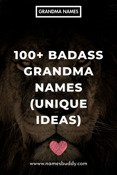 Badass Grandma Names Cute Names For Grandma, Old Woman Names, Grandmother Names Unique, Grandma Names First Time, Contact Names For Grandma, Trendy Grandma Names, Alternative Names For Grandma, Old People Names, Different Names For Grandma