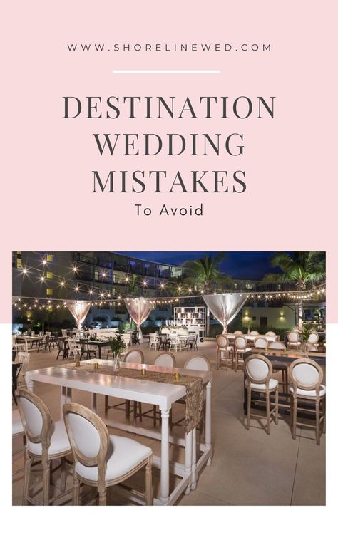 See these destination wedding mistakes to avoid before planning your big day. Let us help you with our experts and our list of destination wedding tips. Destination Wedding Ceremony Ideas, Destination Wedding Decor Ideas, Destination Wedding Planning Timeline, Destination Wedding Planning Checklist, Small Destination Wedding, Us Destination Wedding, Wedding Planning Checklist Timeline, Wedding Planning Templates, Best Destination Wedding Locations