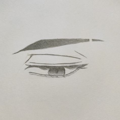 Easy to draw anime eye which looks really attractive <33 How To Draw Man Eyes Anime, Anime Eyes Drawing Reference Easy Sketch, How To Draw Anime Eyes Male, Profile Eye Drawing, Anime Men Eyes, Anime Male Eyes Reference, How To Draw Man Eyes, Men Eyes Drawing, Anime Eye Reference