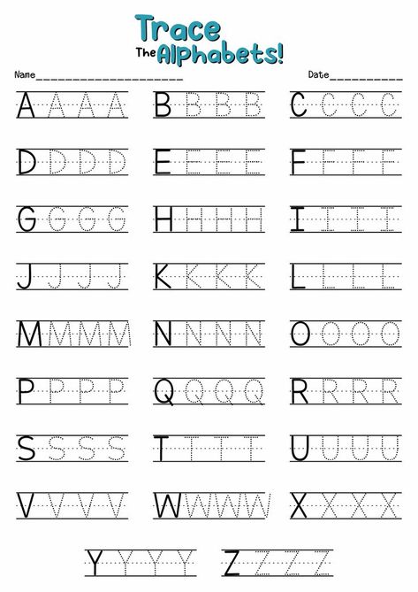 Kindergarten Worksheets Free Printables Handwriting Practice, Letters Kindergarten, Writing Alphabet Letters, Writing Patterns, Writing Alphabet, Alphabet Practice Sheets, Alphabet Practice Worksheets, Practicing Drawing, Alphabet Handwriting Practice