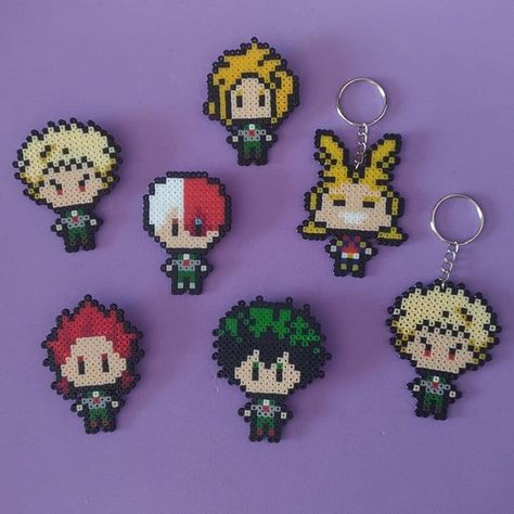 Bnha Manga, Hamma Beads Ideas, Perler Creations, Pixel Beads, Perler Art, Hama Beads Patterns, Diy Perler Beads, Melting Beads, Iron Beads