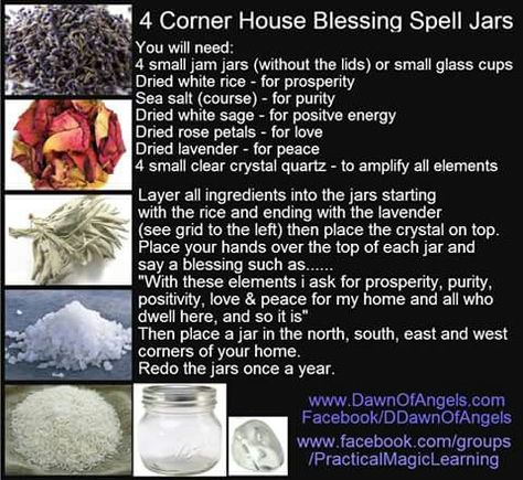 House blessing spell jars House Cleansing Spell, Witchy Space, Small Jam Jars, Blessings Jar, Witches Jar, House Cleansing, Spell Jars, How To Dry Sage, House Blessing