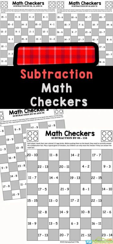 Math Subtraction Checkers Edition Math Checkers, Addition And Subtraction Games 3rd Grade, Math Games Addition And Subtraction, Subtraction Scoot Free, Fact Family Worksheet, Addition And Subtraction Flashcards 0-20 Free, Subtraction Within 20, Addition And Subtraction Practice, Math Mystery