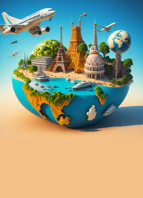 Travel Agency Poster | PosterMyWall Travel Agency Picture, Travel Flyer Template, Tours And Travels Creative Ads, World Tourism Day Creative Ads, World Tourism Day Creative, Travel Poster Design Graphics, Travel Ads Design, World Tourism Day Poster, Travel Social Media Design