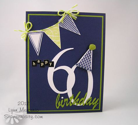 Sensational and Sixty Happy 60th Birthday Cards Handmade, Big Numbers, 60th Birthday Cards, 50th Birthday Cards, Masculine Birthday Cards, Bday Cards, Large Numbers, Birthday Cards For Men, Milestone Cards