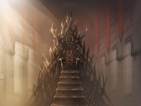 Iron Throne Fantasy Throne Chair Art, Fantasy Throne, King On Throne, Fire Photo, Chair Drawing, Song Of Ice And Fire, Throne Chair, Ice And Fire, Throne Room