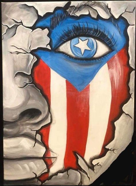 "YO SOY DEL SUR" Puerto Rican Flag Drawing, Boricua Tattoos, Puerto Rican Art, Puerto Rico Tattoo, Puerto Rican Artwork, Flag Drawing, Puerto Rico Trip, Puerto Rico History, Puerto Rico Art