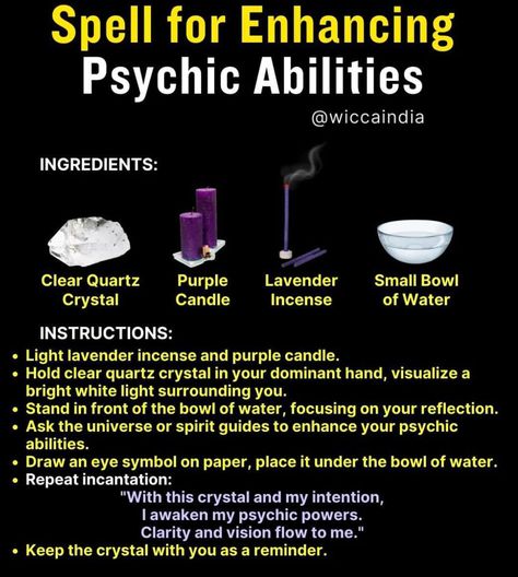 Psychic Ability Spell, Illusion Spell, Scottish Witchcraft, Control Spell, Spells Symbols, Candle Meanings, Witchy Grimoire, Divination Spells, Basic Witchcraft