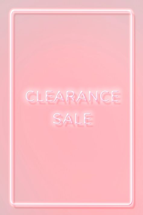 Clearance Sale Banner, Clearance Sale Poster, Word Typography, Arrival Poster, Business Branding Inspiration, Neon Words, Business Labels, Fashion Drawing Tutorial, Business Diy