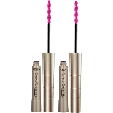 PRICES MAY VARY. Lengthening Mascara: Telescopic Original Mascara enhances your lashes with intense length and unique lash by lash separation. Ophthalmologist-tested and allergy-tested; Suitable for sensitive eyes and contact lens wearers L'Oreal Paris Mascara: Get the long, full eyelashes you love with our best mascaras and primers; Choose from our innovative volumizing formulas and variety of brushes Create you perfect eye makeup look with our collection of Voluminous mascaras, achieve sleek l Loreal Paris Makeup, Full Eyelashes, Telescopic Mascara, Voluminous Mascara, Eyelash Primer, Paris Makeup, Mascara Review, Blackest Black, Makeup Help