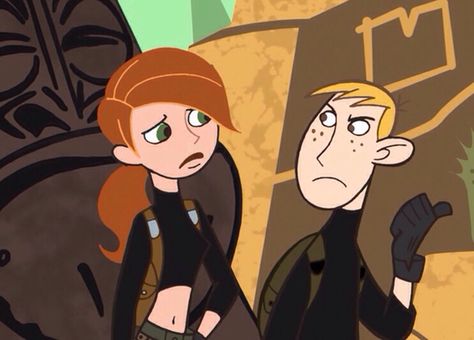 Kim Possible and Ron Stoppable - Monkey Fist Strikes - season 1 Ron And Kim Possible, Kim Possible Ron Stoppable, Kim Possible And Ron Stoppable, Kim Possible And Ron, Ron Stoppable, Kim And Ron, 2000s Girl, Couples Costume, Cute Couple Halloween Costumes