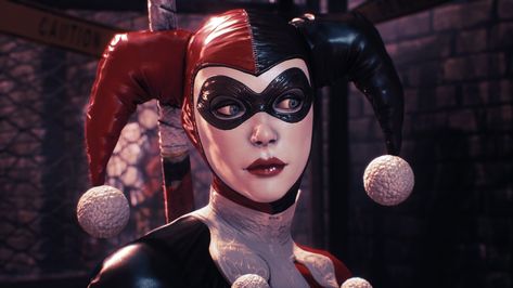 Classic Harley Quinn [ Batman: Arkham Knight ] videogame Harley Quinn Comic, Harley Quinn Costume, Harley Quinn Art, Arkham Knight, Batman Arkham, Joker And Harley Quinn, Dc Superheroes, Gotham City, Halloween Wallpaper